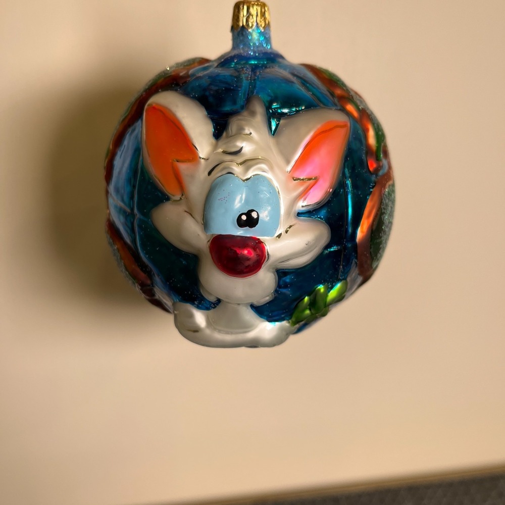 Radko Warner Bros 1999 Ornament "PINKY AND THE BRAIN" LE 2041/5000 99-WB-03 Mint